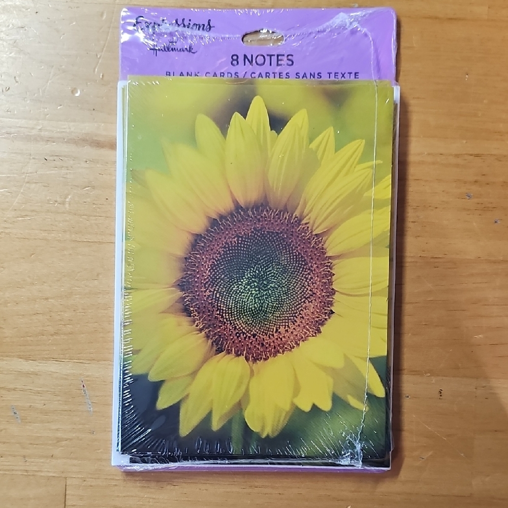 NIP 8 Hallmark Sunflower Note Cards